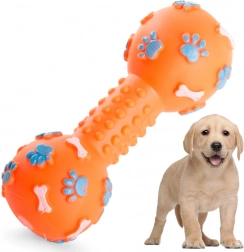 Sípoló rágójáték kutyáknak súlyzó formában