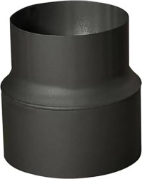 Füstcső szűkítő 180/160 mm, fekete