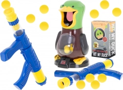 Éhes kacsa – lövöldözős játék pisztollyal és habgolyókkal