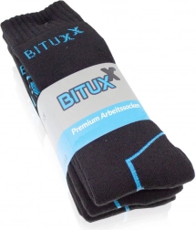 Munkához és sporthoz való hosszú zokni, fekete, 12 pár