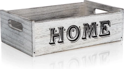 Fa dekoratív doboz HOME 29 × 18 × 9 cm