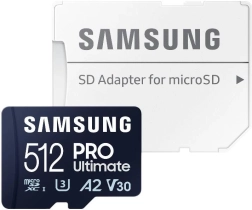 Samsung microSD kártya Pro Ultimate 512 GB + adapter