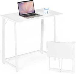 Összecsukható számítógépasztal 80 × 45 cm fehér modernhome