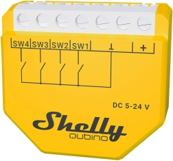 Shelly Qubino Wave i4 DC Z‑Wave jelenetvezérlő (5–24 V DC)