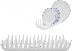 Műanyag tányérszárító 39 cm, fehér
