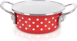 Pöttyös zománcozott lábas 14 cm, 650 ml