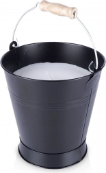 Illatos citromos gyertya fém vödörben 16 × 18 cm