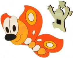 Fa díszítő mágnes pillangó
