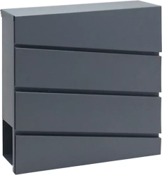 Horganyzott acél postaláda újságtartóval