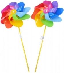 Szivárvány szélforgó – színes kerti dekoráció