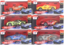 Fém kisautó visszahúzós meghajtással