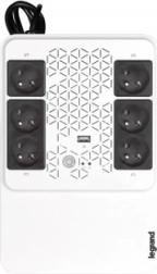 LEGRAND Keor Multiplug 600 VA line-interaktív UPS AVR-rel, 6 FR aljzattal, USB-vel és RJ45-tel