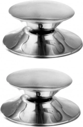 GRANDE rozsdamentes acél fedőgombok, 2 db