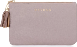 Nappali valódi bőr kozmetikai táska mokka színben