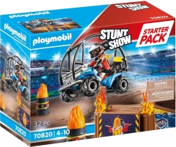 Playmobil Stunt Show kezdőkészlet – kaszkadőrshow quad motorral és tüzes rámpával