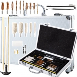 Fegyvertisztító készlet hordtáskában, 24 darab