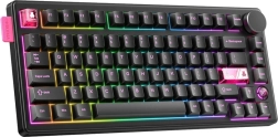 ONIKUMA MT706 mechanikus gamer billentyűzet, vezeték nélküli és vezetékes, RGB, fekete