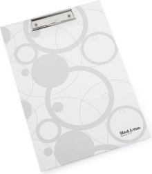 Író alátét A4 laminálással fehér fekete és fehér