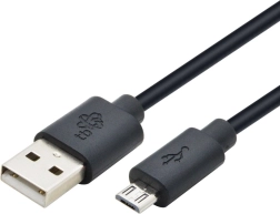 1,8m fekete USB - Micro USB kábel