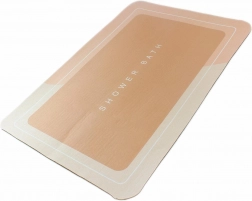 Gyorsan száradó barna fürdőszobai szőnyeg