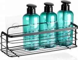 Öntapadós fém zuhanypolc Vilde, fekete