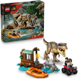 T-rex és folyami menekülés – LEGO Jurassic World építőkészlet 5 éves kortól