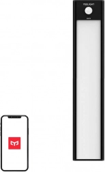 Yeelight szenzoros LED szekrénylámpa, 20 cm, fekete, 4000 K