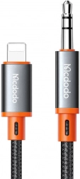 Mcdodo Lightning – 3,5 mm AUX audiokábel, 1,8 m, fekete