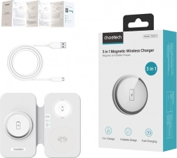 CHOETECH 3 az 1-ben indukciós töltő T616-F fehér
