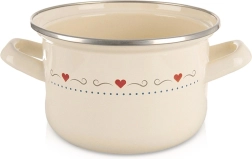 Zománcozott TONCA lábas 16 cm, 1,4 l – krémszínű