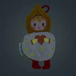 Karácsonyi plüss dekoráció fehér Mimmi manólány Lilliputiens