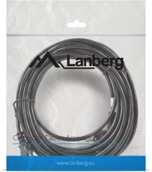 LANBERG tápkábel CEE 7/7 – IEC 320 C13, VDE, 10 m, fekete