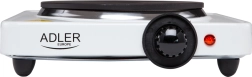 ADLER 1500 W-os egyégőlapos elektromos főzőlap, fehér