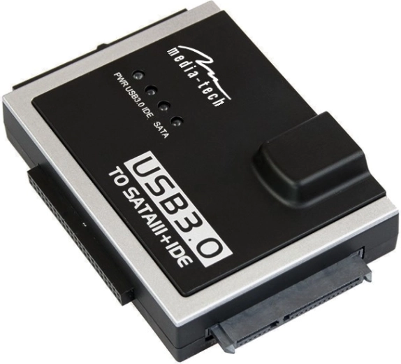 USB 3.0 átalakító SATA/IDE-ről USB-re Media-Tech MT5100
