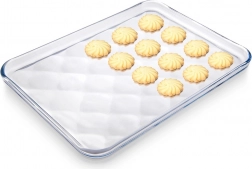 Üvegből készült hőálló tál 33,5 × 24,5 × 2 cm