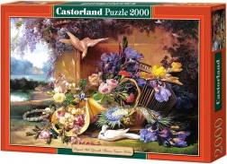 2000 darabos puzzle – Elegáns virágcsendélet, Eugene Bidau