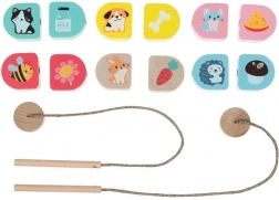 Cubika Mit eszünk – fűzős fa készlet