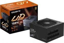 Gigabyte UD750GM PG5 V2 750 W tápegység ATX 3.1, 80 Plus Gold, teljesen moduláris