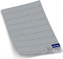 Öntapadós szürke fűszercímkék, 23 db