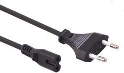 Tápkábel „nyolcas” 2 tűs 3 m EU