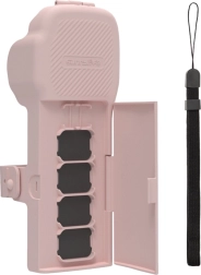 Sunnylife védőtok pánttal és nyakzsinórral DJI Osmo Pocket 3-hoz – rózsaszín