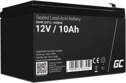 Karbantartásmentes AGM VRLA Green Cell AGM48 12V 10Ah akkumulátor (vészhelyzeti tápegységhez, tartalék rendszerekhez)