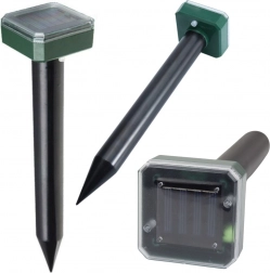 Napelemes rágcsáló- és vakondriasztó vibrációs hangokkal