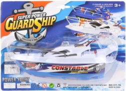 Úszó műanyag, elemes hajó