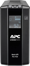 APC Back-UPS Pro 900 VA szünetmentes tápegység AVR-rel és LCD-vel, 6× C13