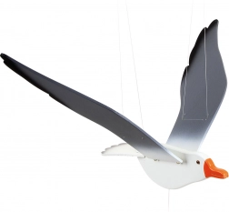 Fa dekoráció lógó Sirály