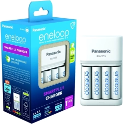 Eneloop töltő Smart and Quick BQCC55 + 4x AA akkumulátor
