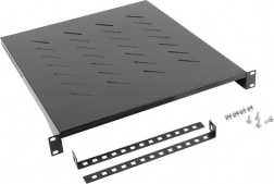 19" rack polc 800mm 1U 483x500mm fekete