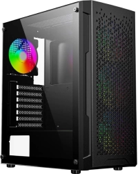 Fornax 400X gamer ház edzett üveggel és ARGB ventilátorokkal