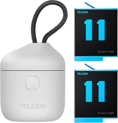 Vízálló töltő Telesin Allin Box 3 különálló hellyel és 2 akkumulátorral GoPro Hero-hoz